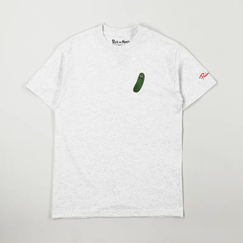 Primitive x Rick And Morty Pickle Rick T Shirt Ash Heather