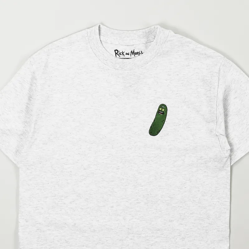 Primitive x Rick And Morty Pickle Rick T Shirt Ash Heather-1
