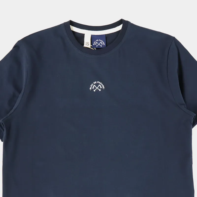 Bleu De Paname Crowbar Logo T Shirt Blue-1
