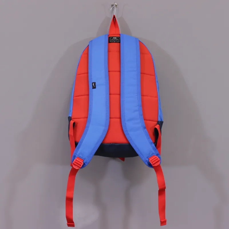 nike red and blue backpack