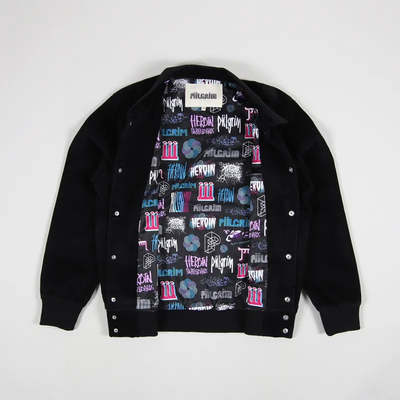 Piilgrim Savage Henry Cord Jacket Black-1