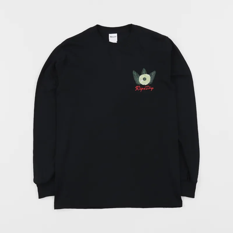 Ripndip Pineapple Long Sleeve T Shirt Black-1