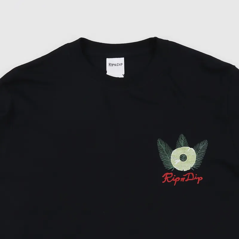 Ripndip Pineapple Long Sleeve T Shirt Black-2