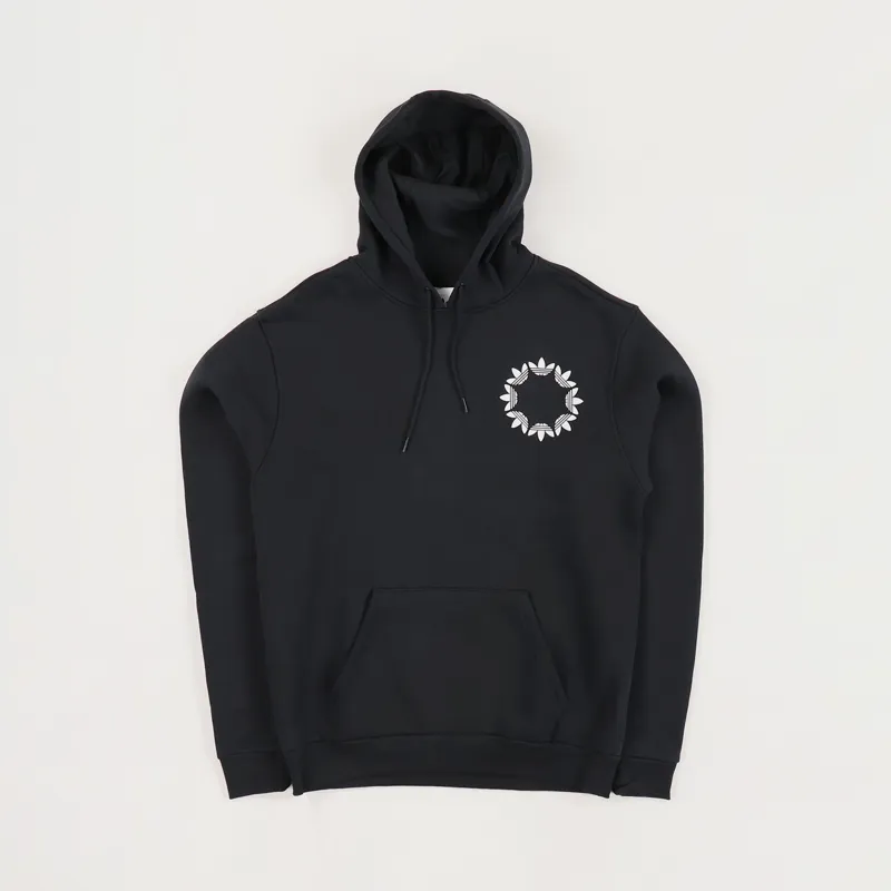 Adidas Skateboarding Pinwheel Hoodie Black Grey-1