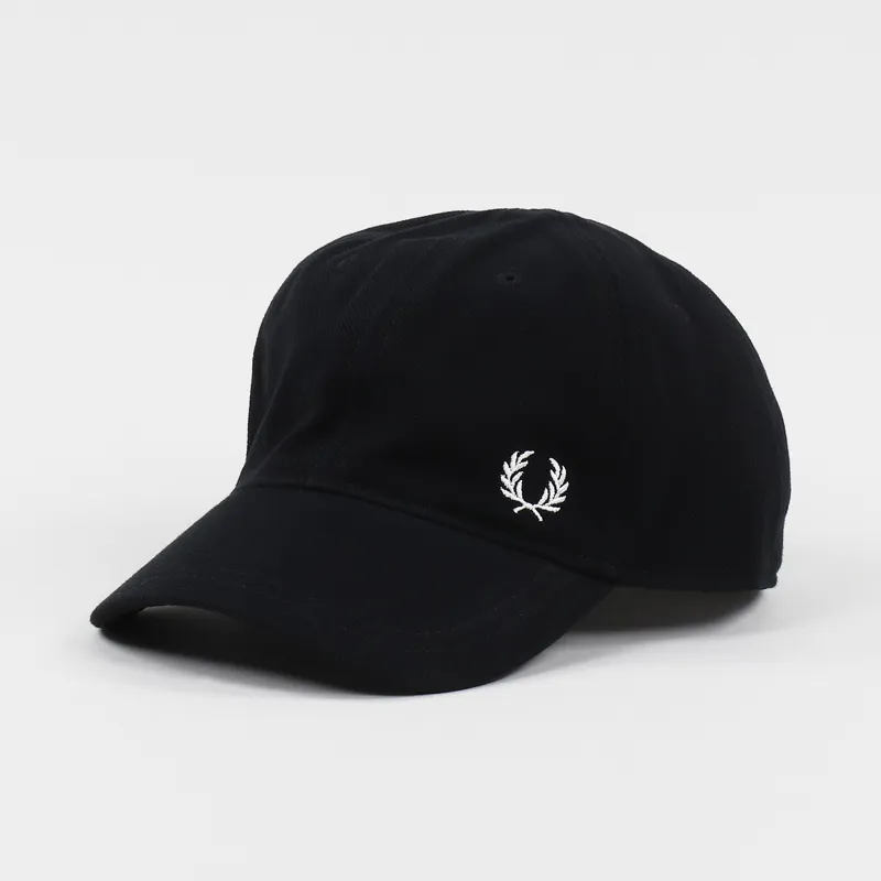 Fred Perry Pique Classic Cap Black