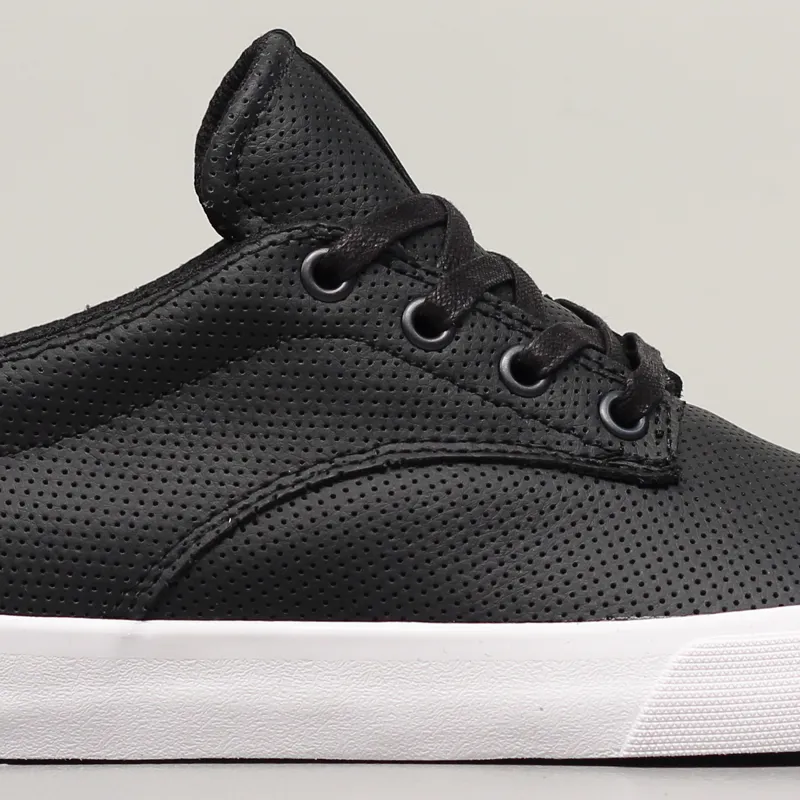 Supra Pistol Shoes Black Leather White-2