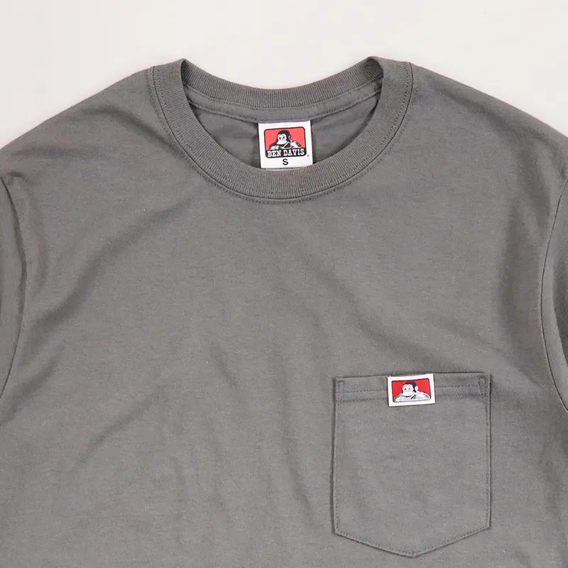 Ben Davis Pocket T Shirt Charcoal-1
