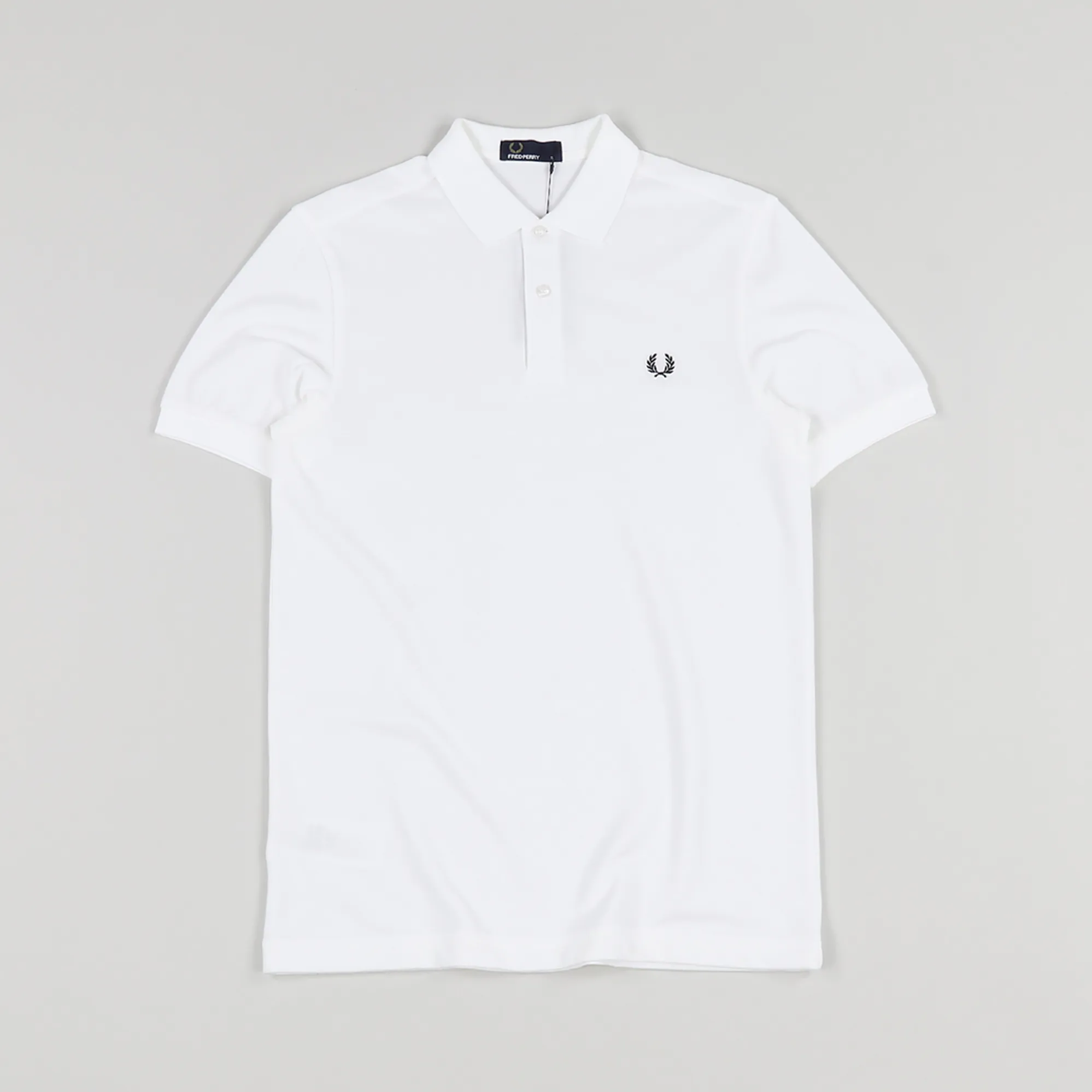 Fred Perry Plain Polo Shirt White