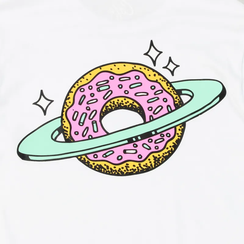 Skateboard Cafe Planet Donut Long Sleeve T Shirt White-3