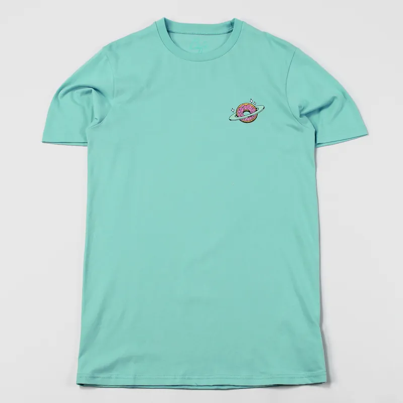 Skateboard Cafe Planet Donut T Shirt Aqua-1