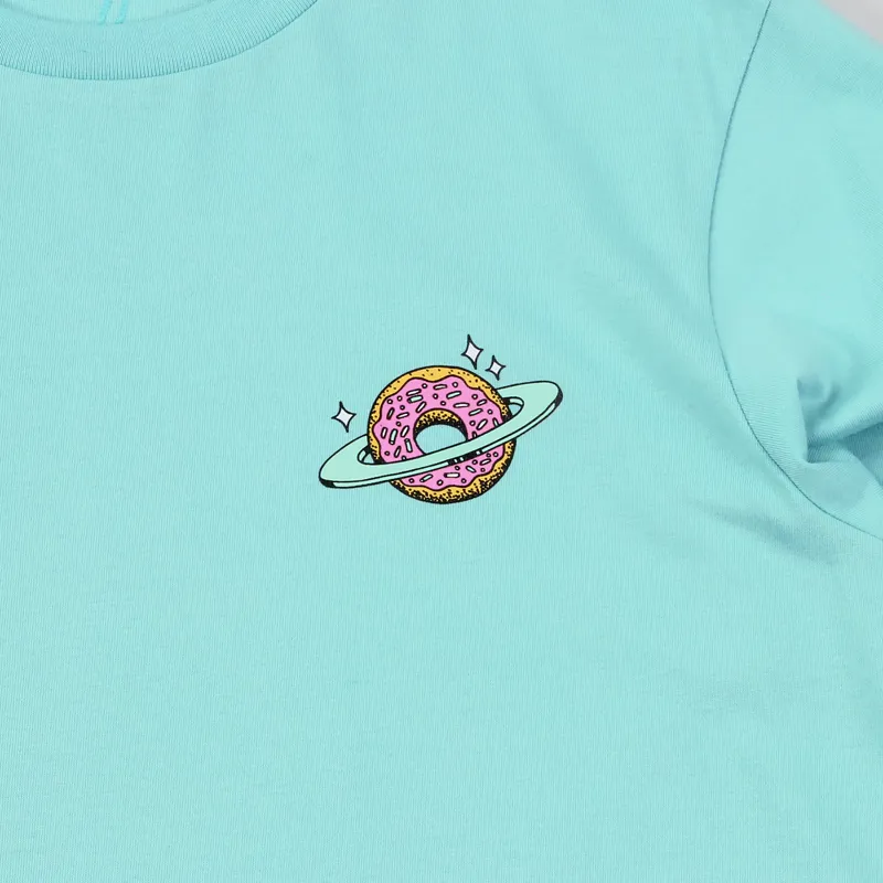 Skateboard Cafe Planet Donut T Shirt Aqua-2