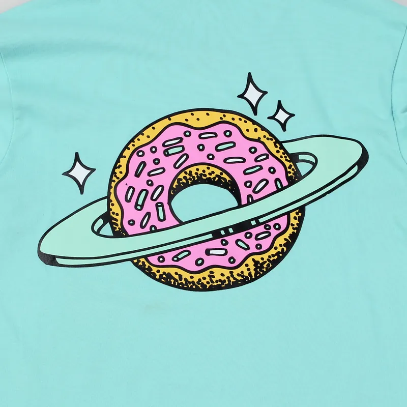 Skateboard Cafe Planet Donut T Shirt Aqua-3