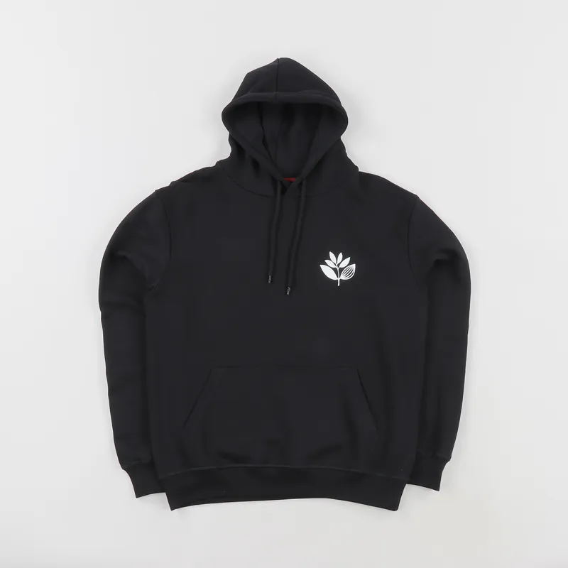 Magenta Plant Hoodie Black-1