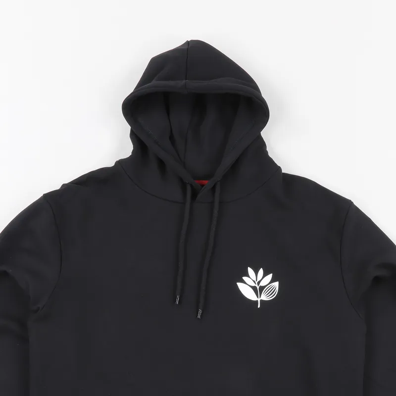 Magenta Plant Hoodie Black-2