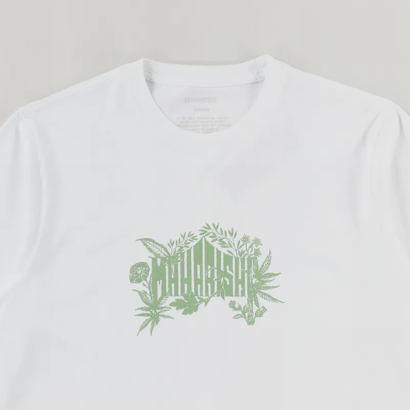 Maharishi Plant Temple T Shirt White-1