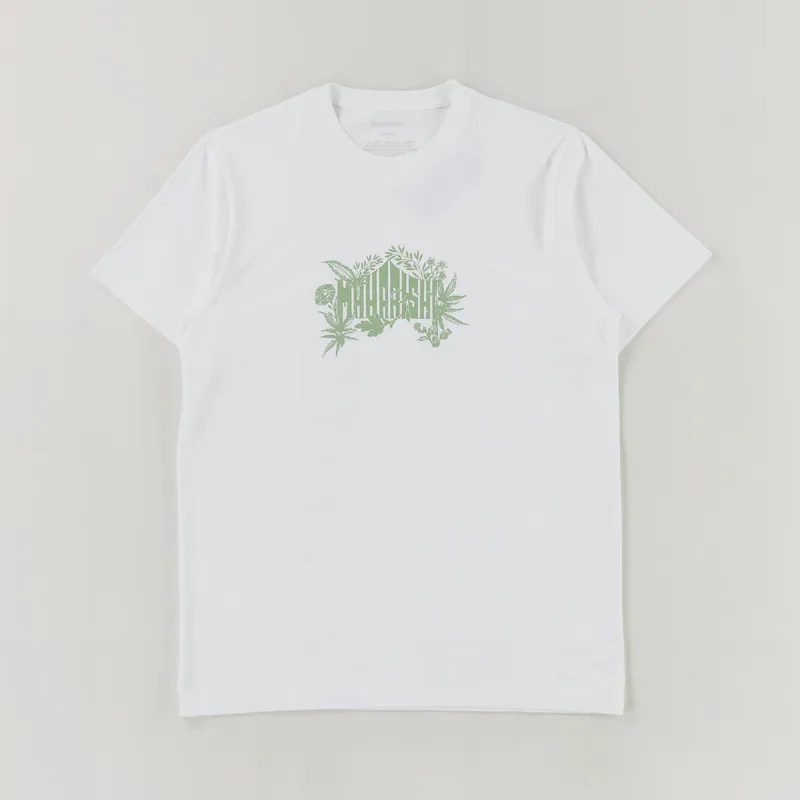 Maharishi Plant Temple T Shirt White