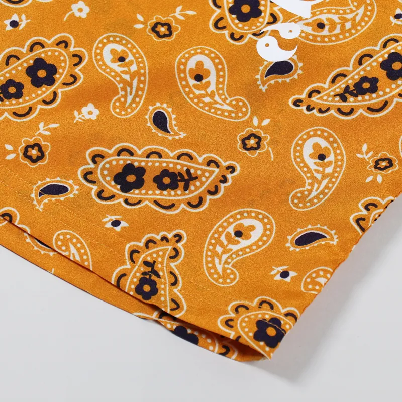 Pleasures Andy Rayon Button Down Shirt Yellow-4