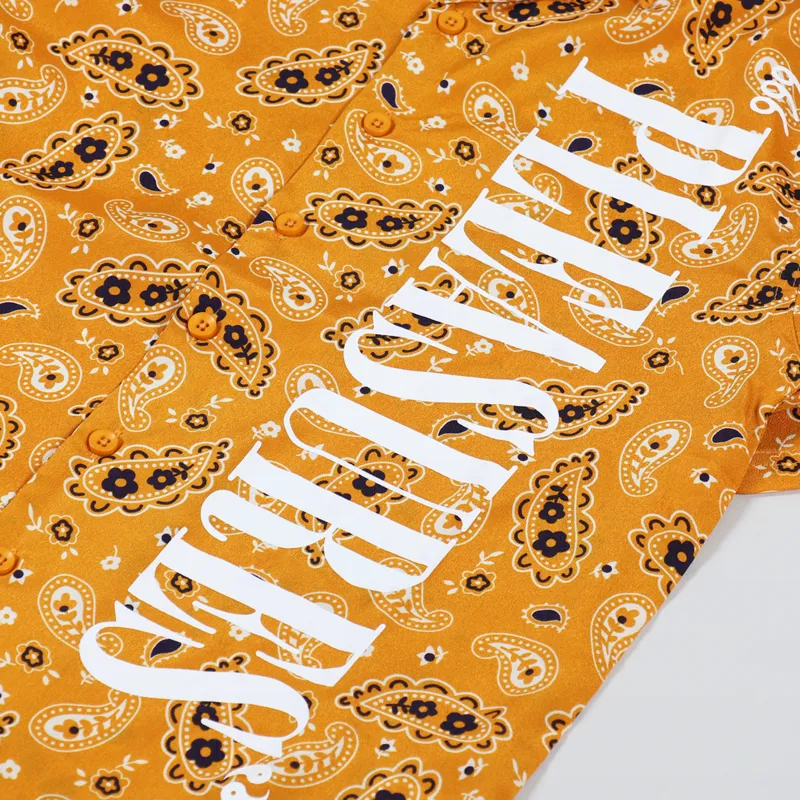 Pleasures Andy Rayon Button Down Shirt Yellow-3