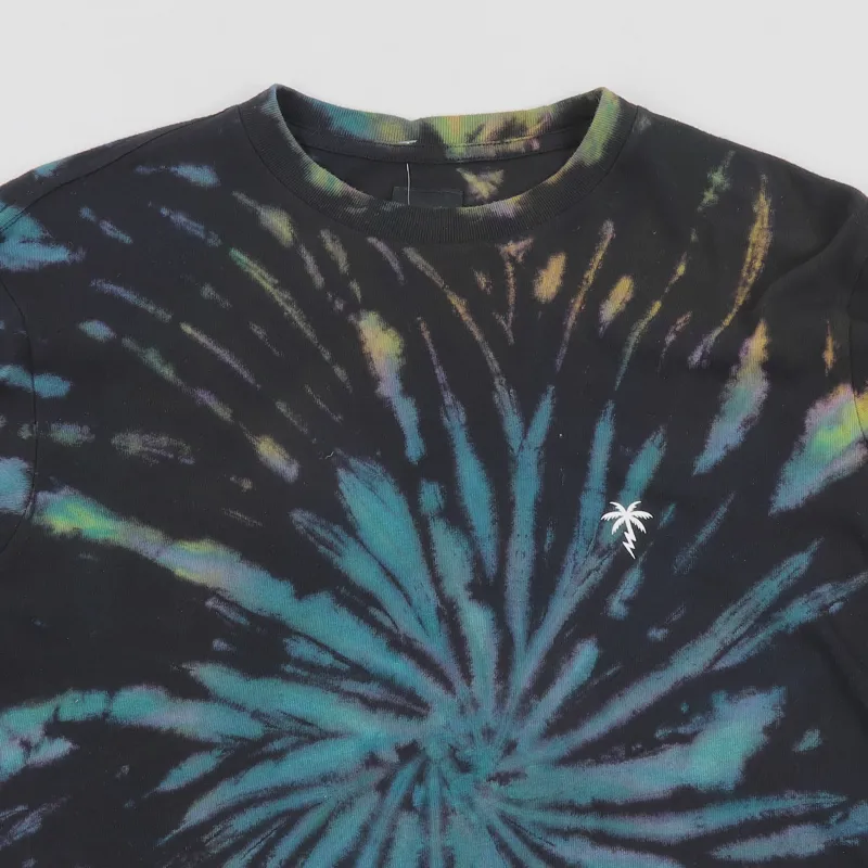 Vans Palm Bolt Tie Dye Long Sleeve T Shirt Black-1