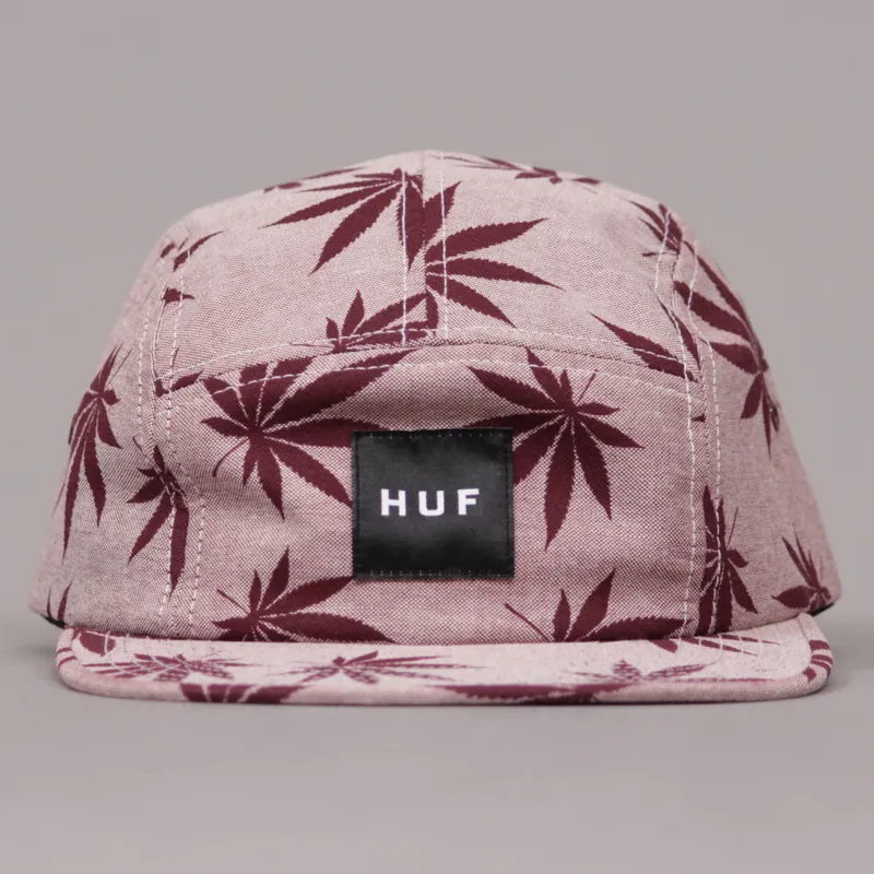 Huf Plantlife Volley 5 Panel Cap - Red-1
