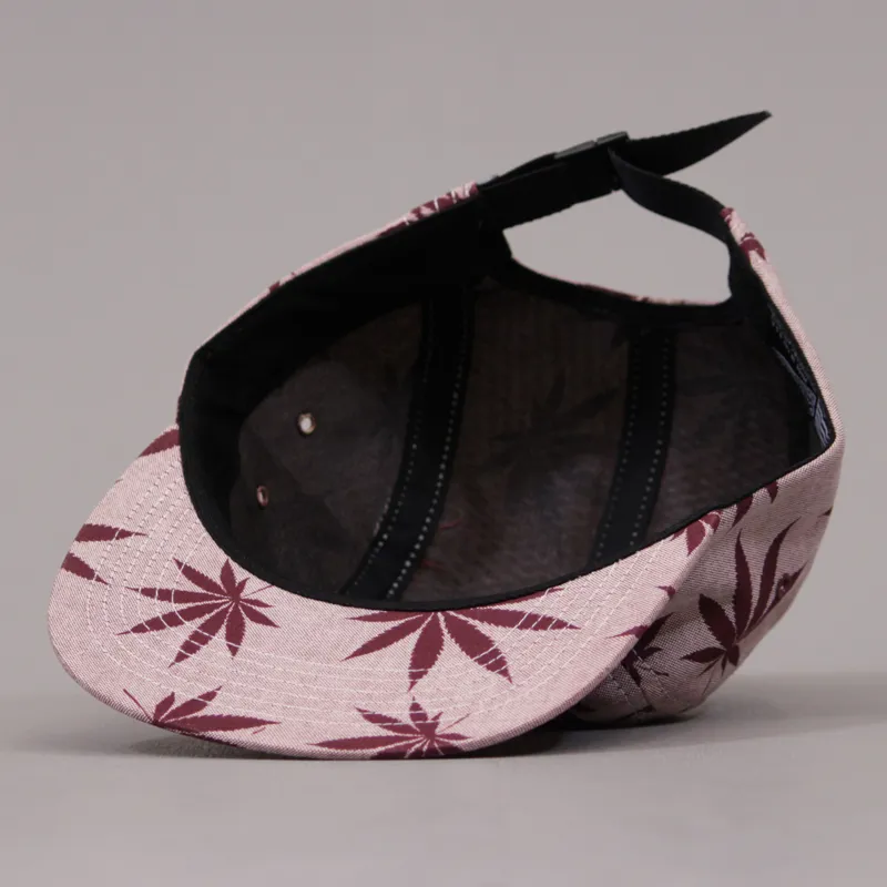 Huf Plantlife Volley 5 Panel Cap - Red-5