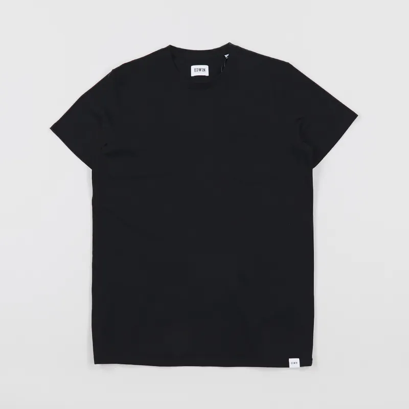 Edwin Pocket T Shirt Black