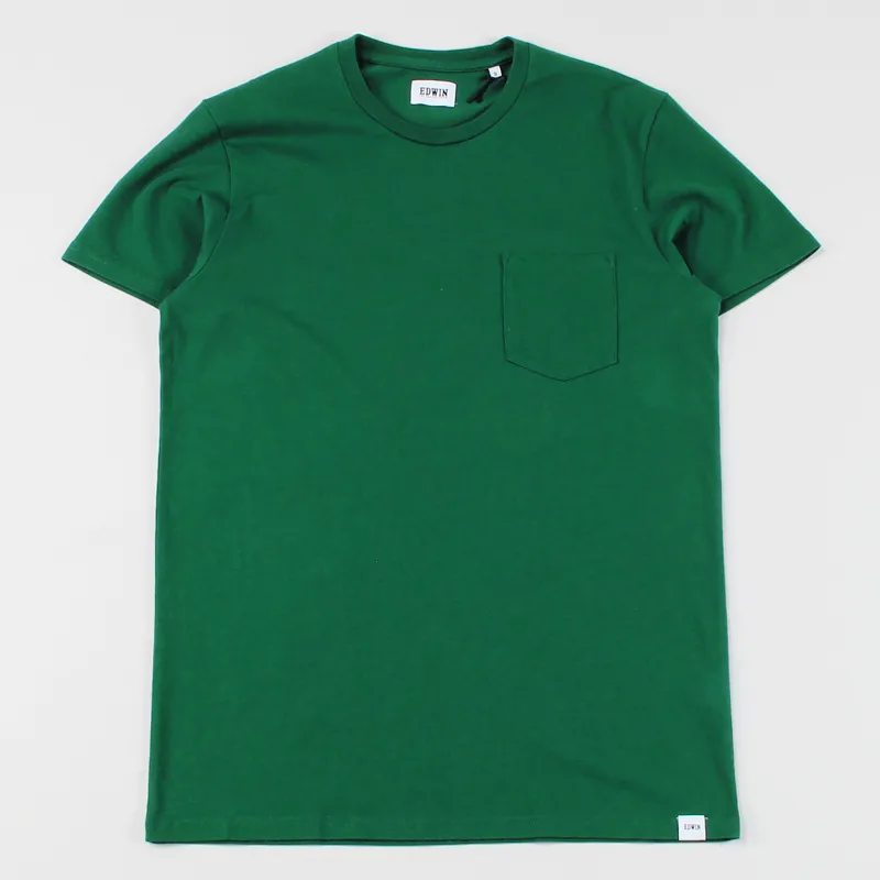 Edwin Pocket T Shirt Forest Green