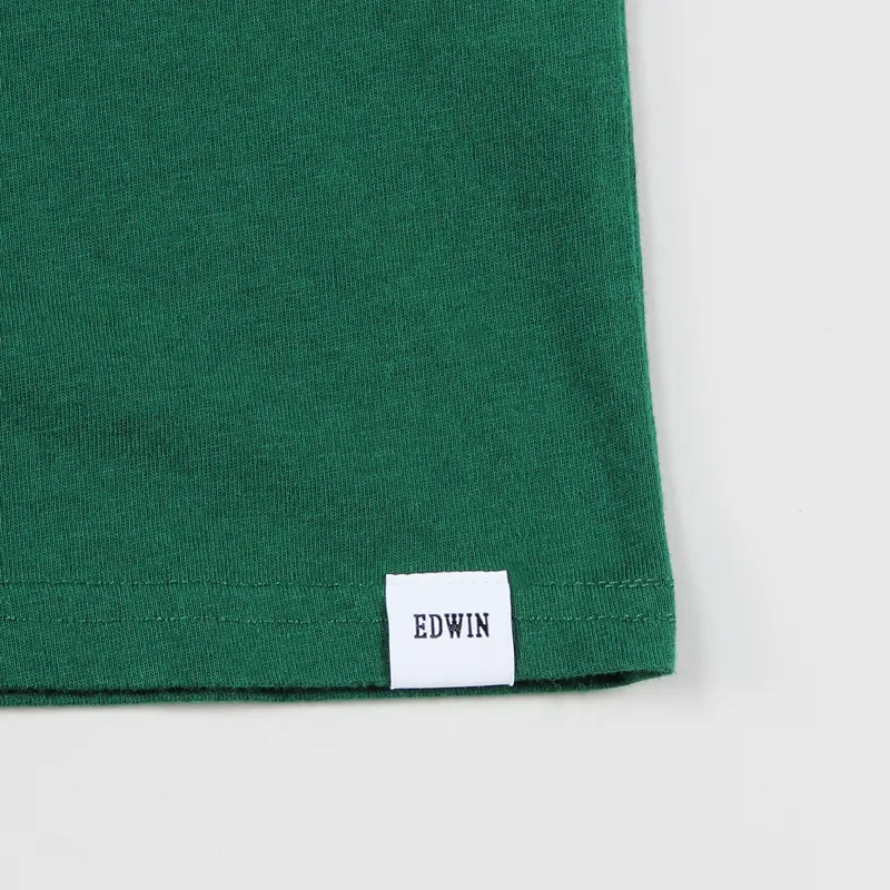 Edwin Pocket T Shirt Forest Green-2