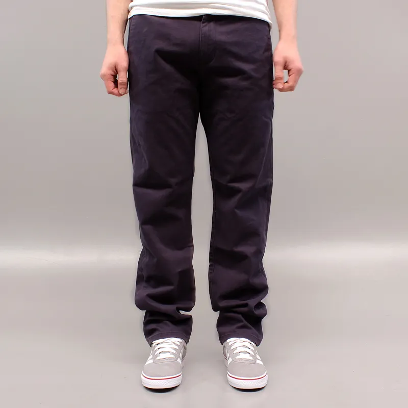 Polar Skate Company Mens Smart Chino Trousers Navy Blue