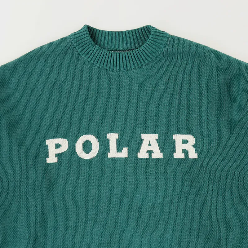 Polar Skate Co. Knit Sweater Dark Green-1