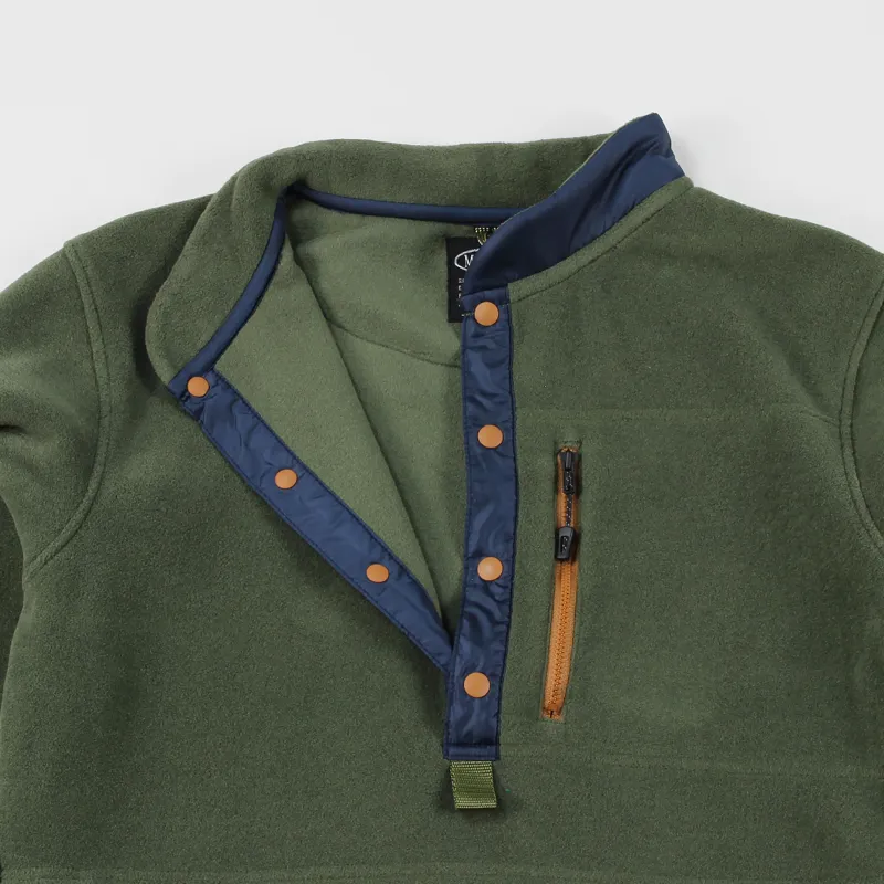 Manastash Polartec Base Camp Pullover Fleece Olive-6