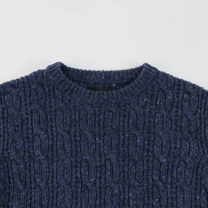 Finisterre Polgarth Knitted Sweater Indigo-1