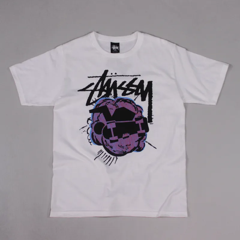 Stussy Pop Skateman Tee White