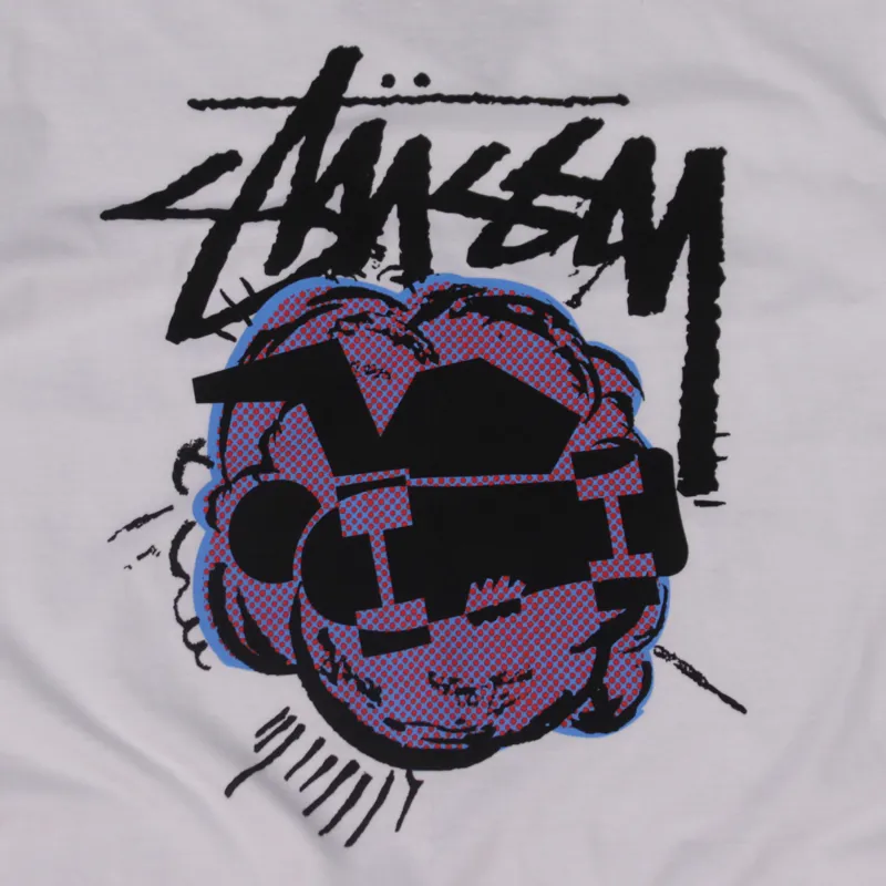 Stussy Pop Skateman Tee White-1