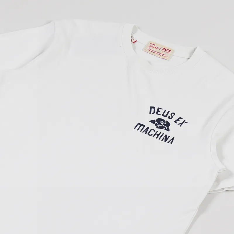 Deus Ex Machina YJ Tokyo T Shirt White Chalk-3