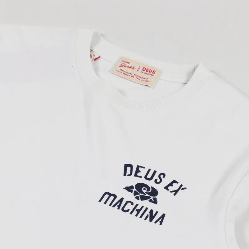 Deus Ex Machina YJ Tokyo T Shirt White Chalk-5