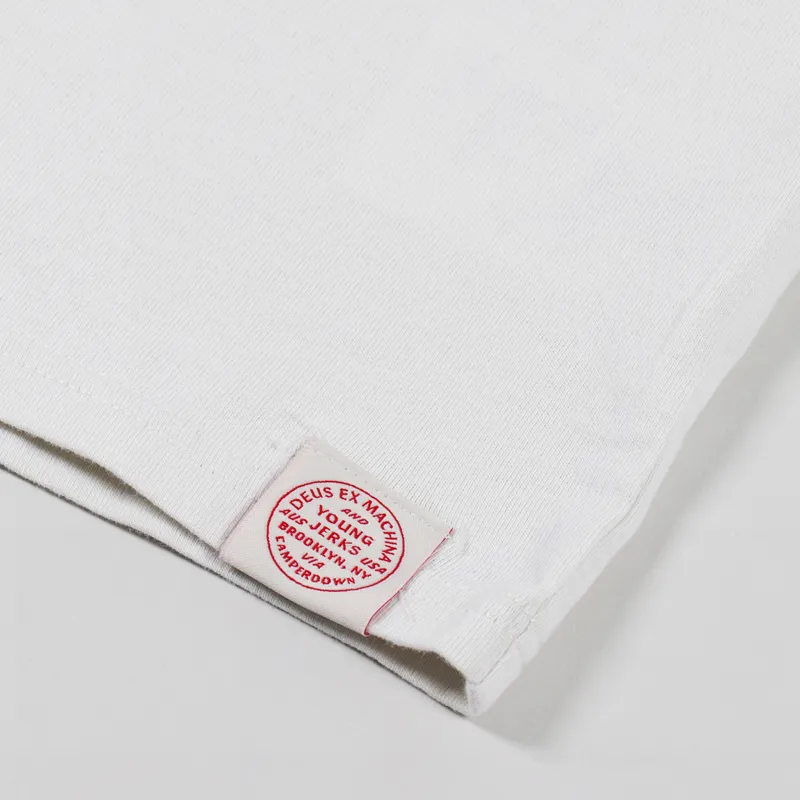 Deus Ex Machina YJ Tokyo T Shirt White Chalk-4