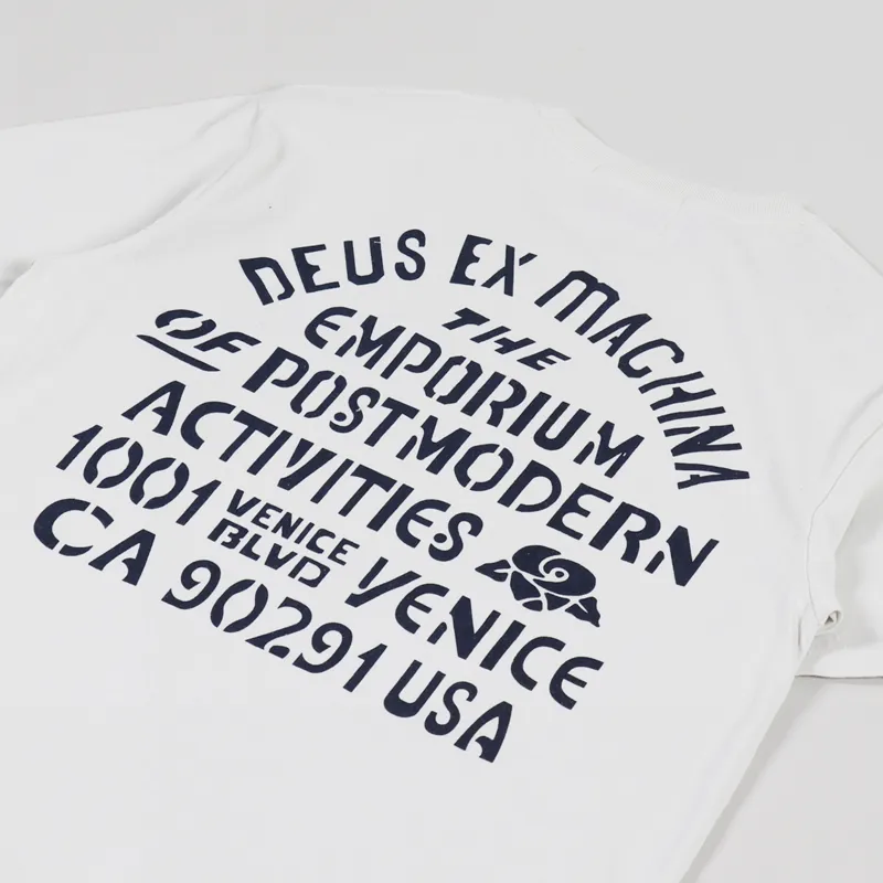 Deus Ex Machina YJ Tokyo T Shirt White Chalk-2