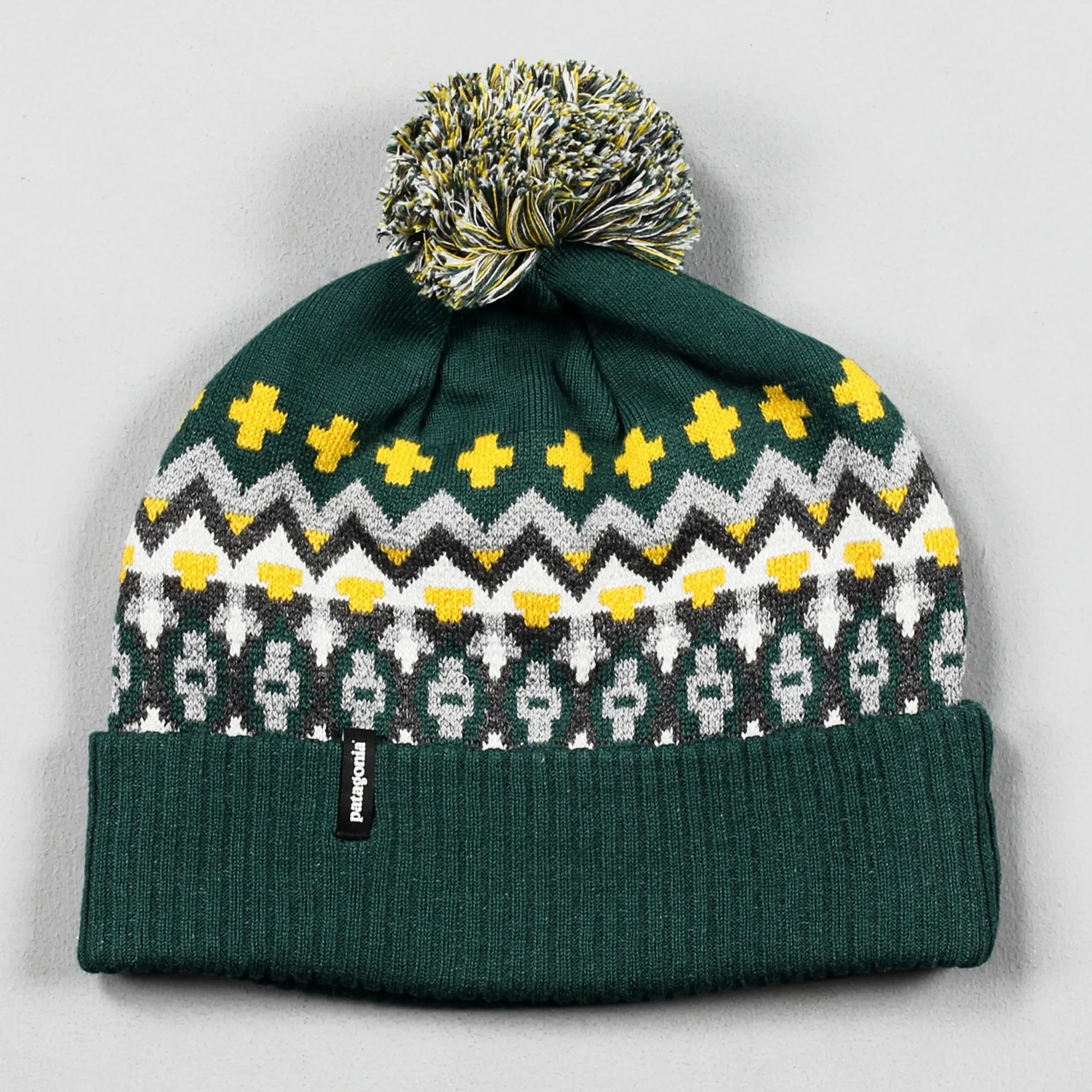 Patagonia Powder Town Beanie Cliff Heather Grey - Main Image