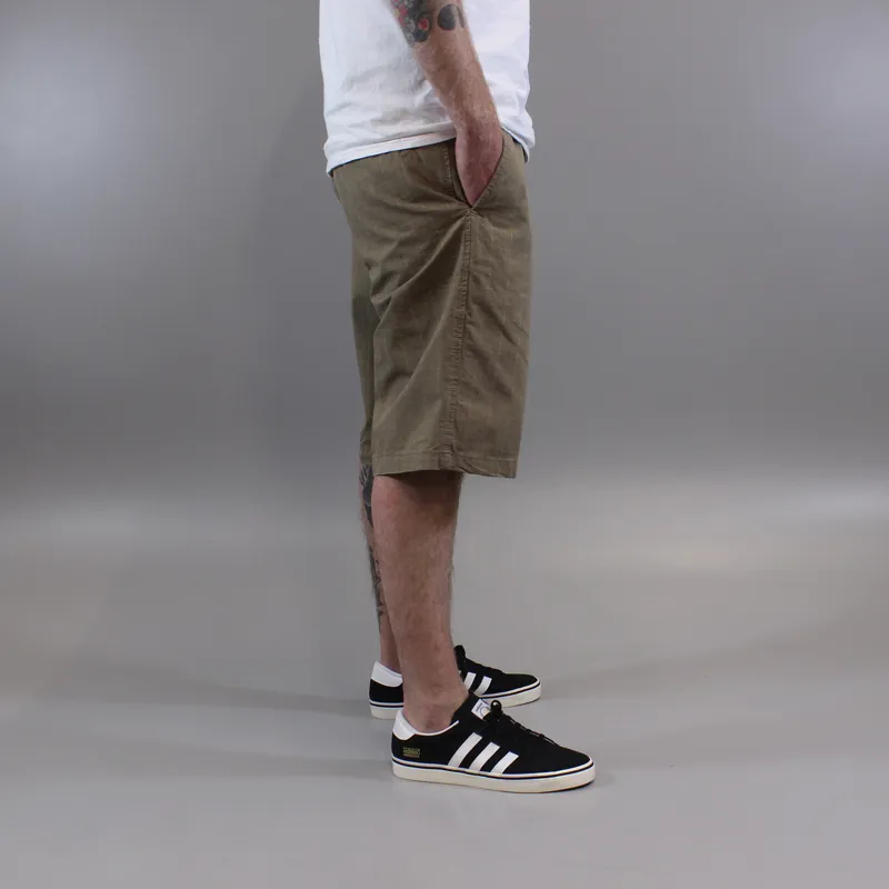 Carhartt Presenter Bermuda Shorts Leather Brown Heavy Rinsed-1