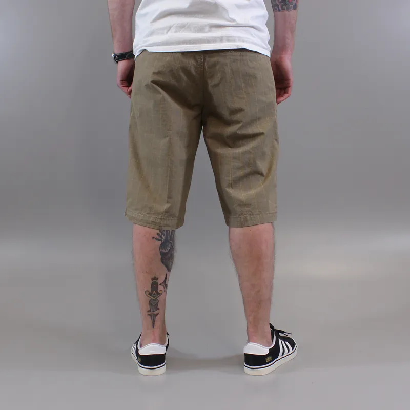 Carhartt Presenter Bermuda Shorts Leather Brown Heavy Rinsed-2