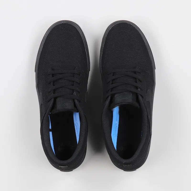 Nike SB Skateboarding Solarsoft Portmore II Canvas Shoes Black