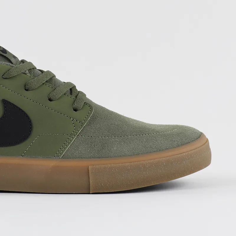 Nike SB Solarsoft Portmore II Shoes Olive Black-2