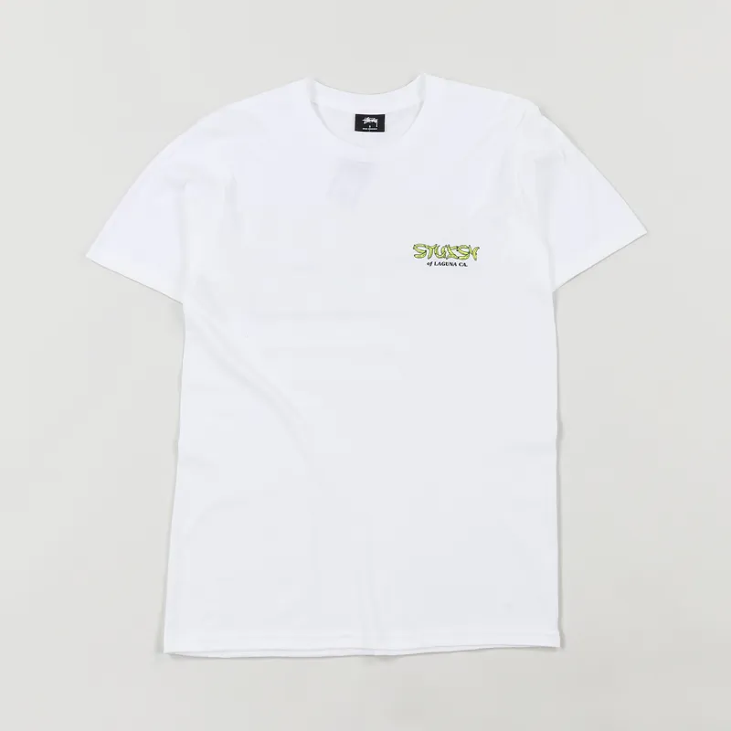 Stussy Psycho Tropics T Shirt White-1