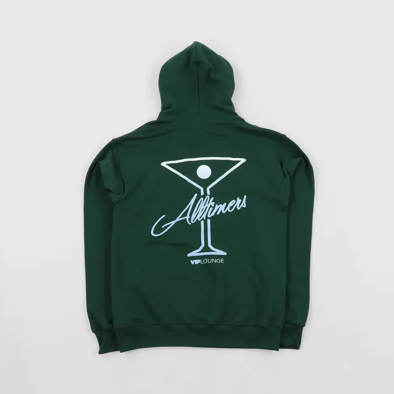 Alltimers Puff Classic Logo Hoodie Forest Green