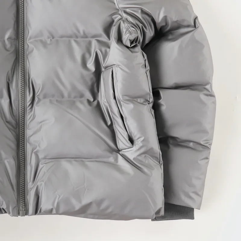 Rains Puffer Jacket Metallic Charcoal-6