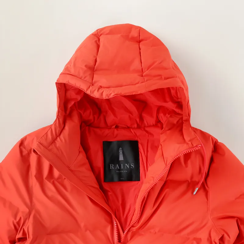 Rains Puffer Jacket Red-3