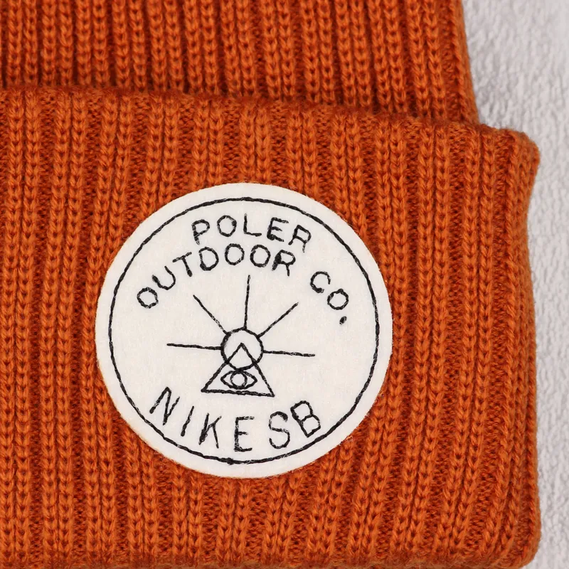 Nike SB x Poler Outdoor Stuff QTS Bobble Beanie Orange-1
