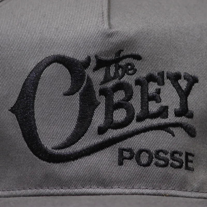 Obey Quality Delivery Snapback - Gunmetal Grey-2