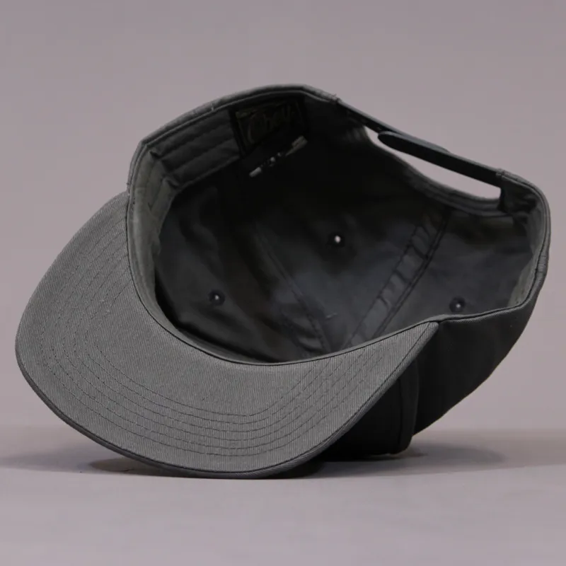 Obey Quality Delivery Snapback - Gunmetal Grey-4